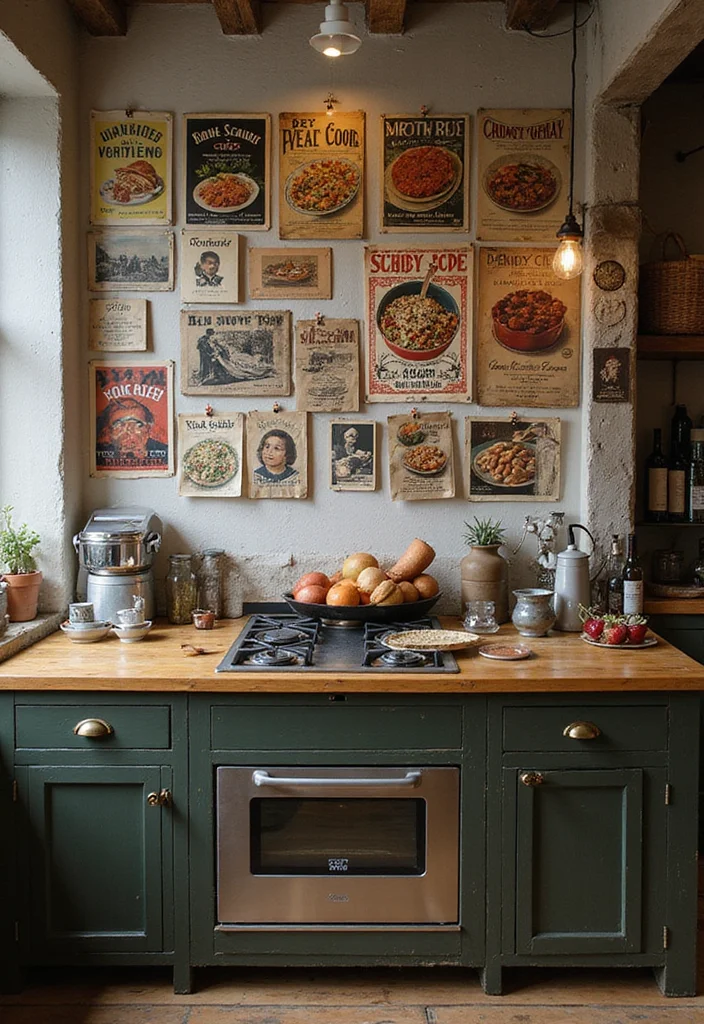 15 Cozy Kitchen Ideas for Warm Inviting Everyday Moments 8. Wall Art and Decor