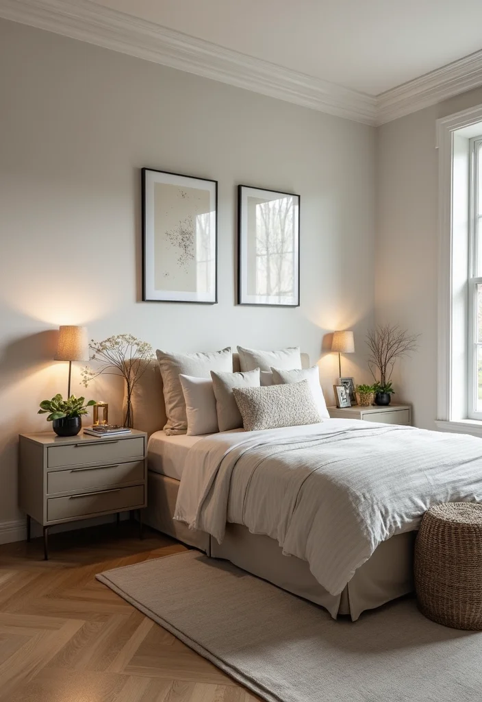 16 Bedroom Ideas Master for Relaxing Spacious Comfortable Retreats 11. Functional Nightstands