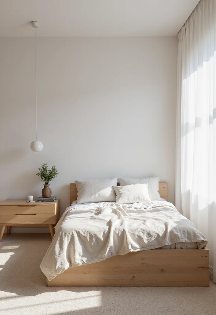 16 Bedroom Ideas Master for Relaxing Spacious Comfortable Retreats 2. Minimalist Furniture