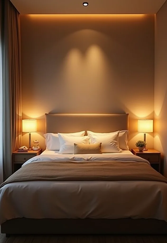 16 Bedroom Ideas Master for Relaxing Spacious Comfortable Retreats 3. Soft Lighting Solutions