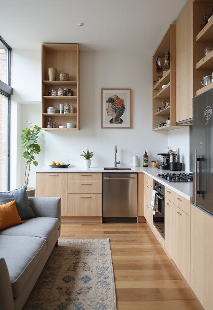 16 Kitchen and Living Room Ideas for Open Functional Layouts 16. Maximize Vertical Space