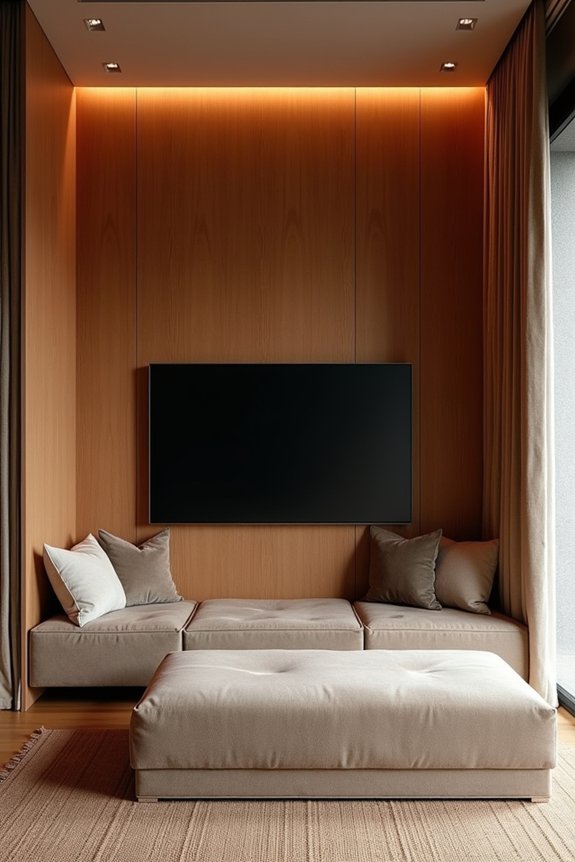 alcove tv as architectural feature