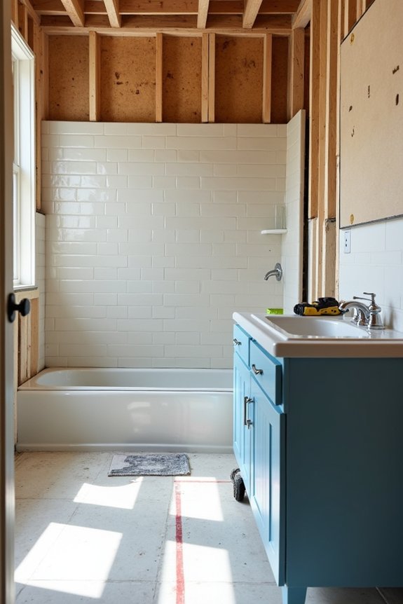 bathroom remodel installation phase overview
