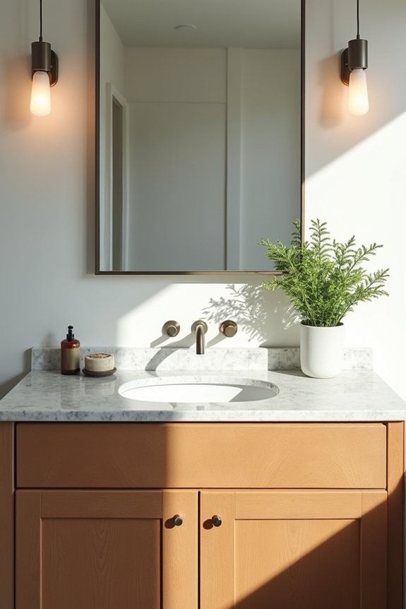 bathroom vanity function materials durability height