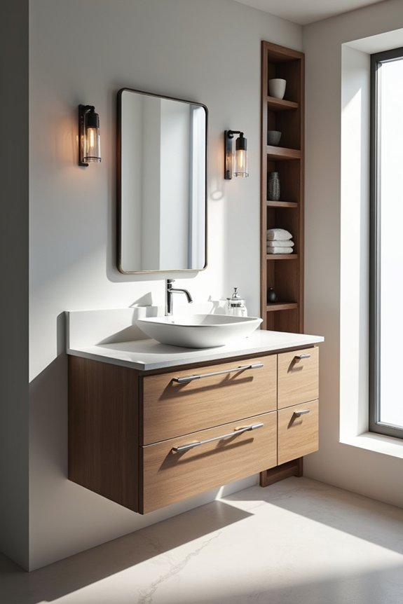 bathroom vanity layout guidelines and measurements