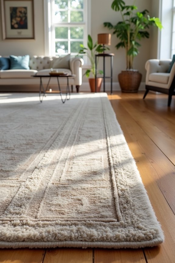 clearance guides rug placement and flow