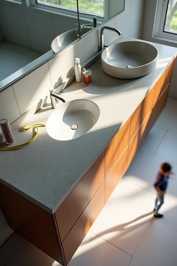 comfort height vanities suit tall users