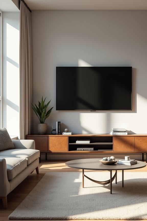 corner tv space saving placement