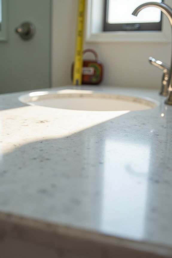 countertop thickness alters final height