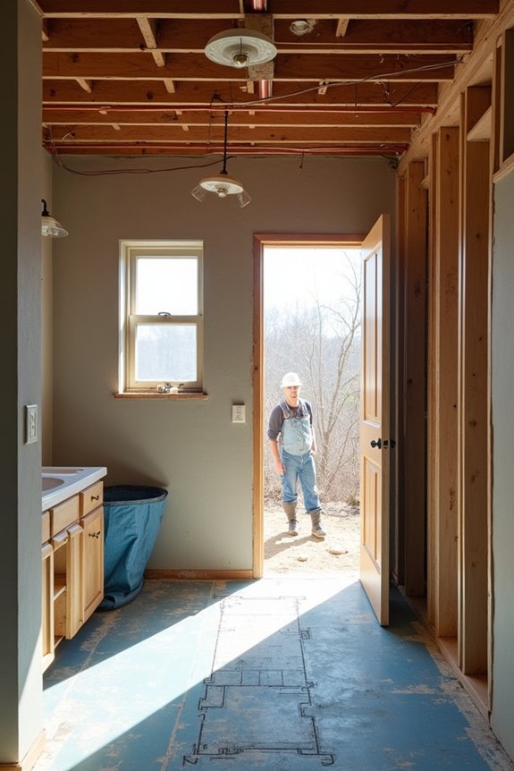 demolition rough in inspections begin