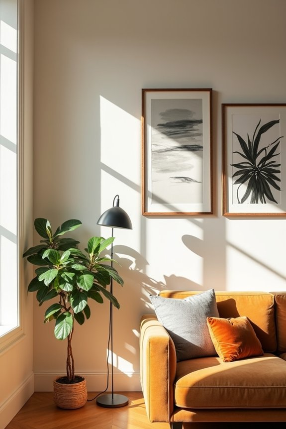 gallery walls wrap corner thoughtfully