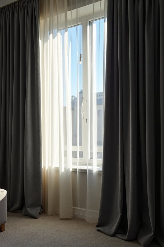 How Long Should Curtains Be in a Bedroom 4 heavy fabric floor length blackout curtains
