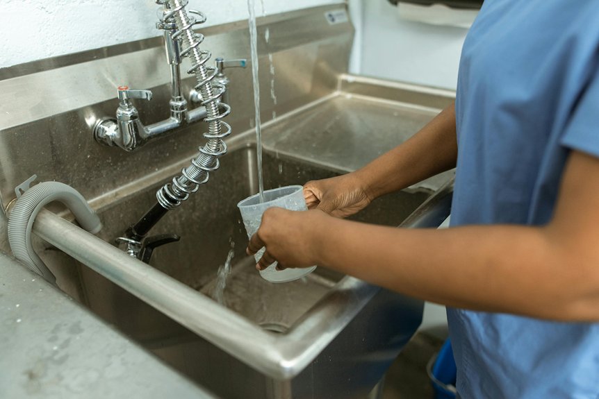 how kitchen sinks measured steps