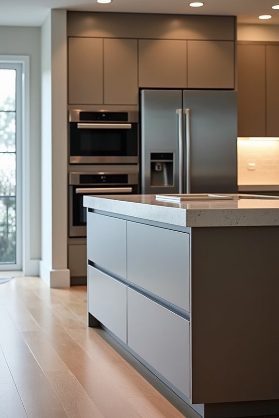 island depth depends on appliances seating toe kick