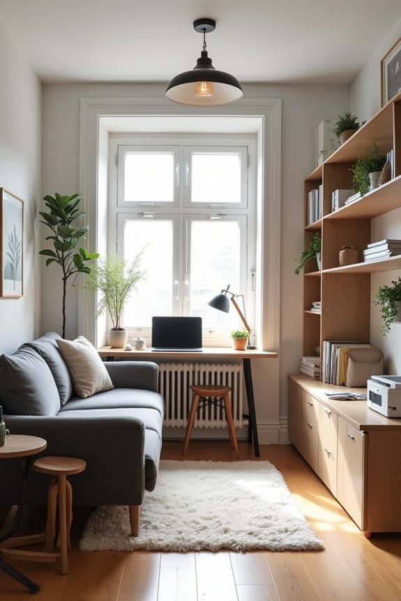 lgm wall bed integrated desk