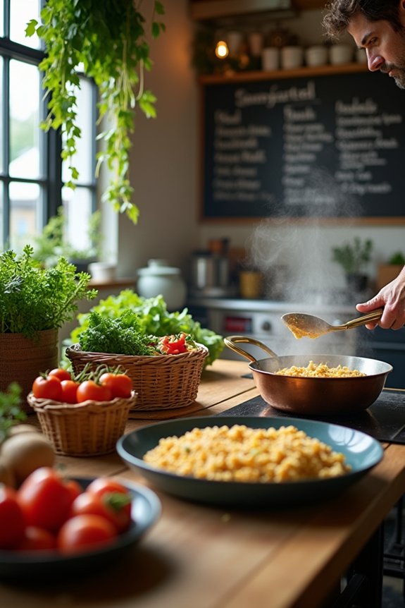 local farms inspire seasonal transparent menus