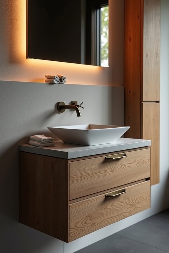 match vanity to bathroom style