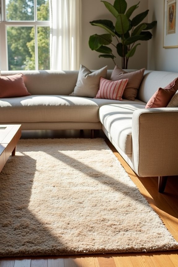 measure sofa extend rug sides
