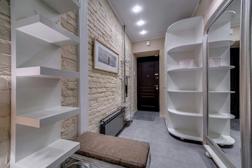 one bedroom apartment storage size