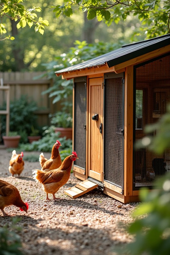 predator proof coop with safeguards