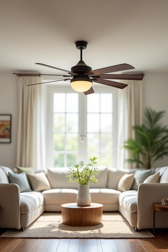 room size dictates fan diameter