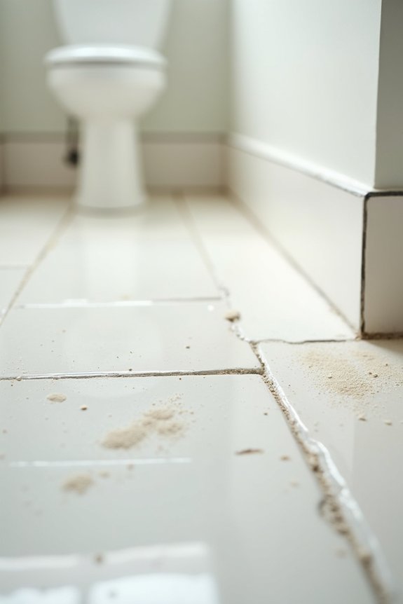 sanding cleaning repairing bathroom tiles
