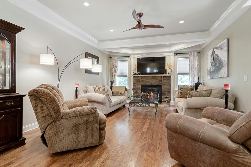 sizing a ceiling fan for living room