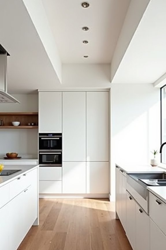 soffit removal reveals cabinetry ceiling openness