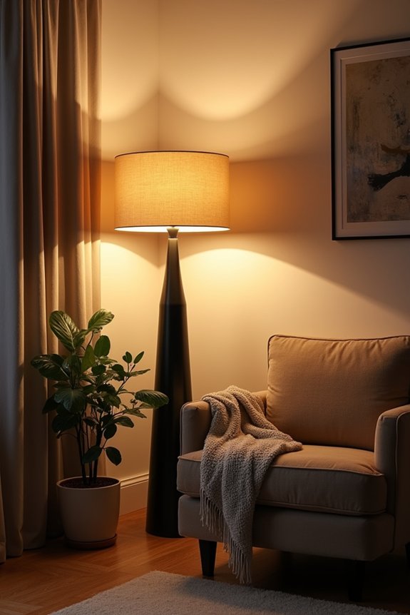 statement floor lamps illuminate corners effectively
