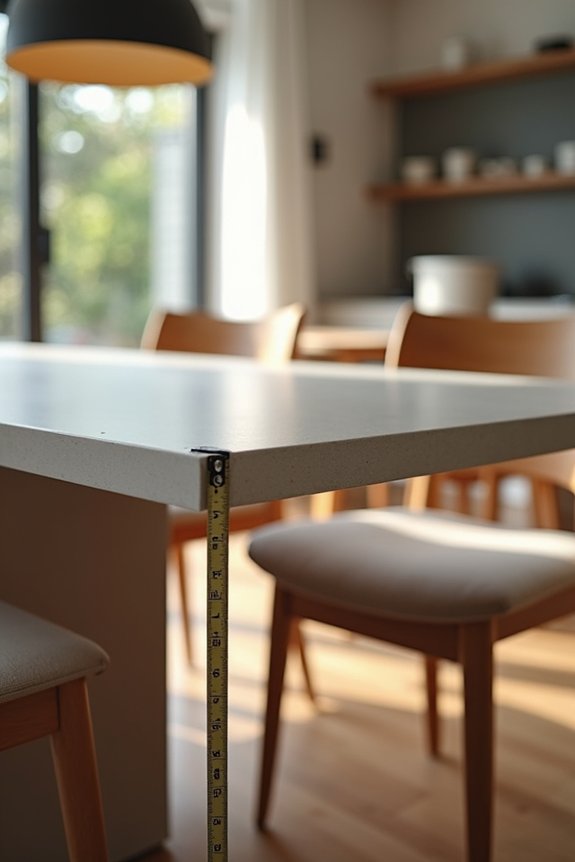 table shape weight balance guidance