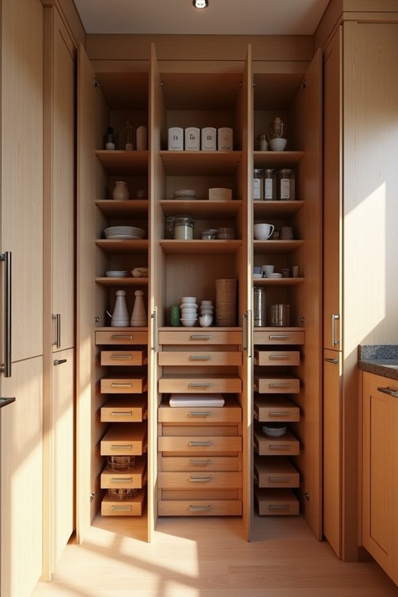 tall pantry full height cabinet depths