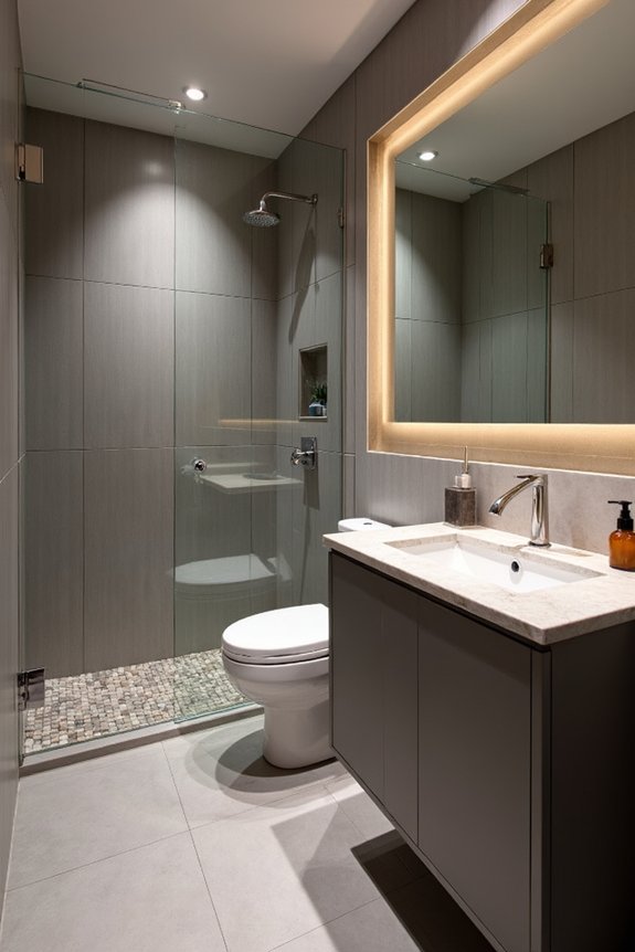 three quarter bath functional space optimization