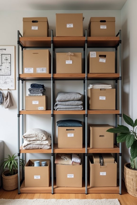 vertical stacking maximizes space efficiency