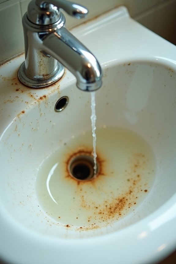 water discoloration odor taste indicators
